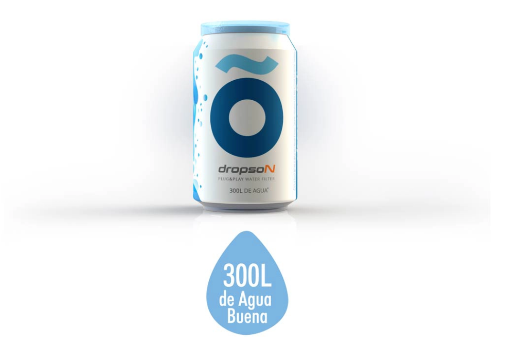 Lata Filtrante Dropson — 300L de agua buena