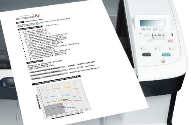 Software de cálculo y dimensionamiento Dropson